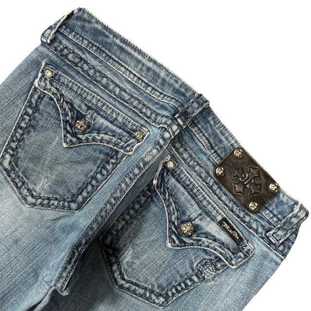 Miss me flared/bootcut low waist women designer jeans(w31)