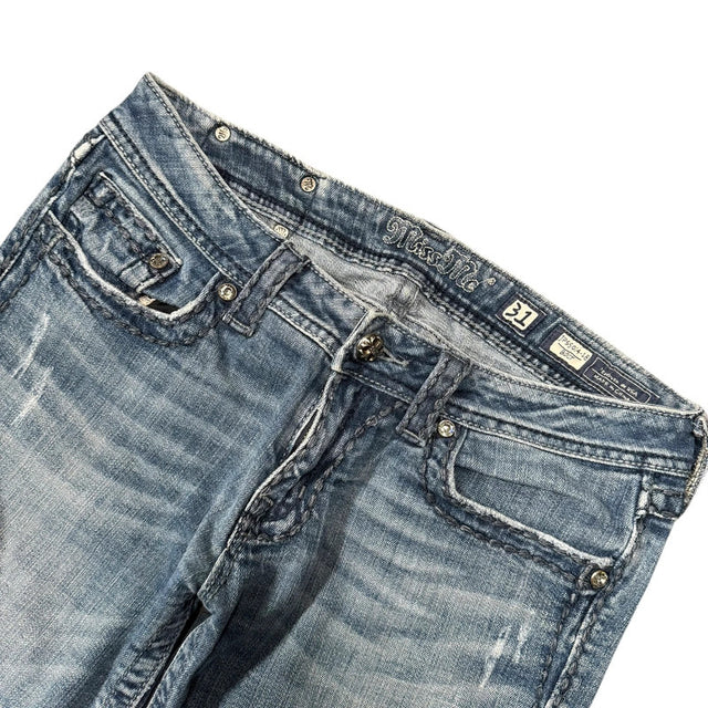 Miss me flared/bootcut low waist women designer jeans(w31)