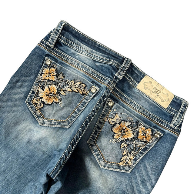 Miss me flared/bootcut low waist women designer jeans(w27)