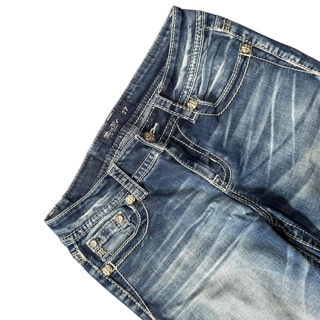 Miss me flared/bootcut low waist women designer jeans(w27)