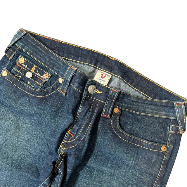 True Religion flared/bootcut low waist women designer jeans(w31)