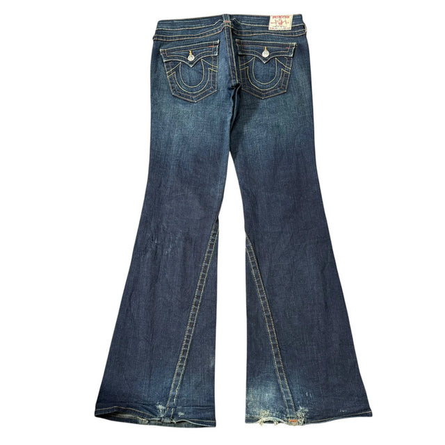 True Religion flared/bootcut low waist women designer jeans(w31)