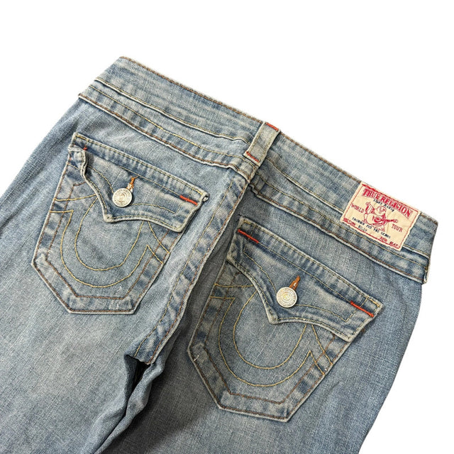 True Religion Straight leg low waist women designer jeans(w28)