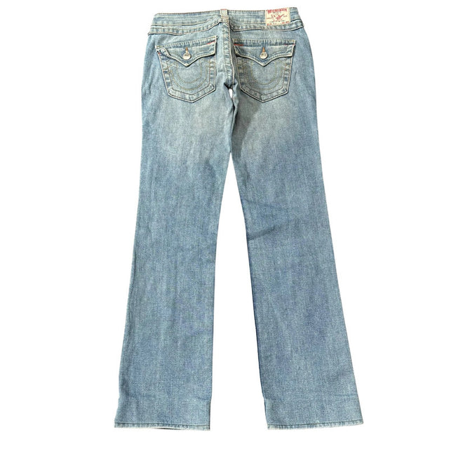 True Religion Straight leg low waist women designer jeans(w28)