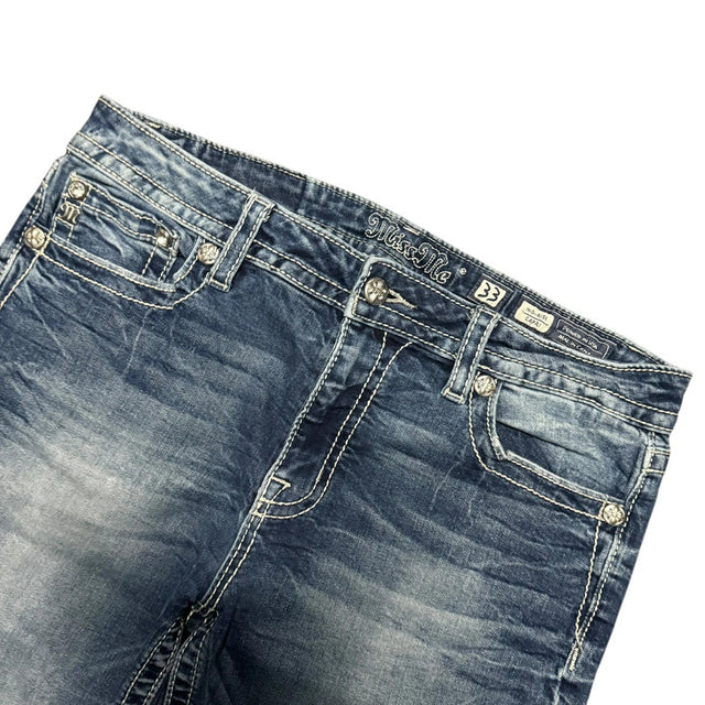 Miss me straight leg Capri mid Rise women designer jeans(w33)