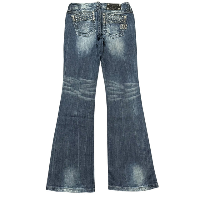 Miss me flared/bootcut low waist women designer jeans(w26)
