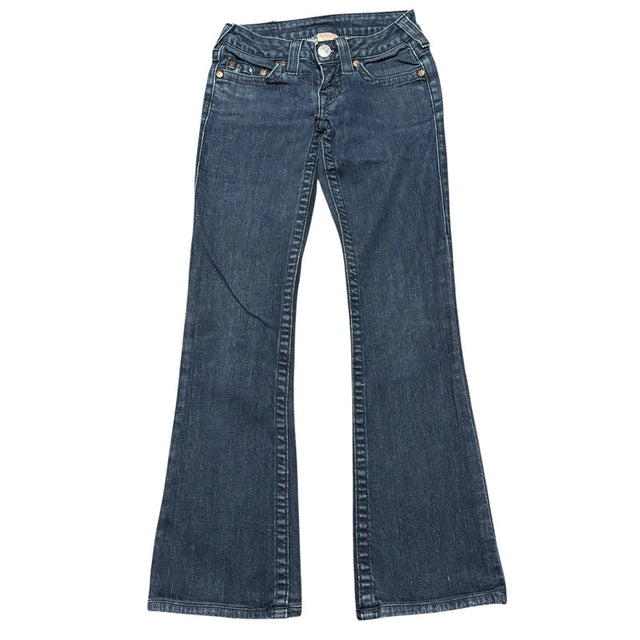 True Religion flared/bootcut low waist women designer jeans(w24)