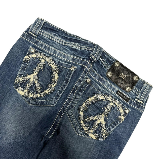 Miss me flared/bootcut low waist designer women jeans(w28)