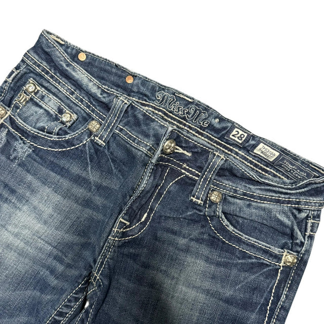 Miss me flared/bootcut low waist designer women jeans(w28)