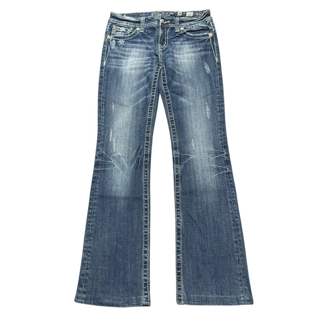 Miss me flared/bootcut low waist designer women jeans(w28)