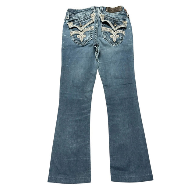 Rock Revival flared/bootcut low waist women designer jeans(w27)