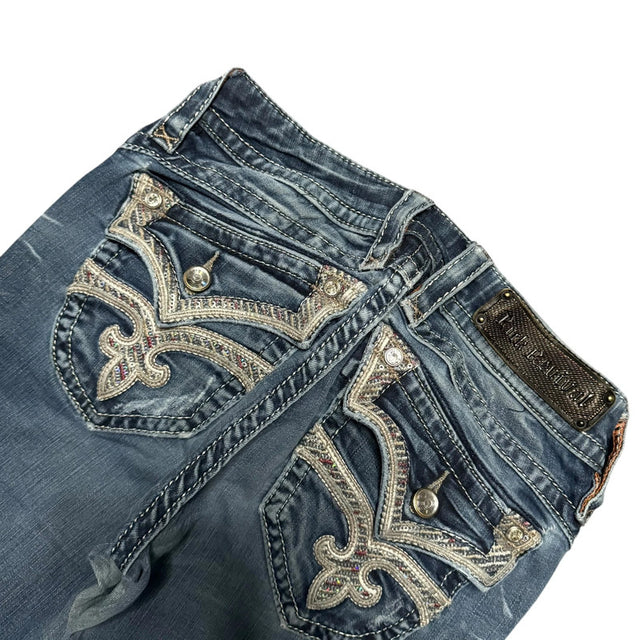 Rock Revival flared/bootcut low waist women designer jeans(w27)