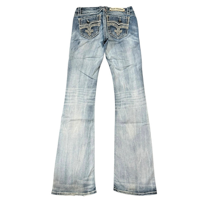 Rock Revival flared/bootcut low waist tall women designer jeans(w29)