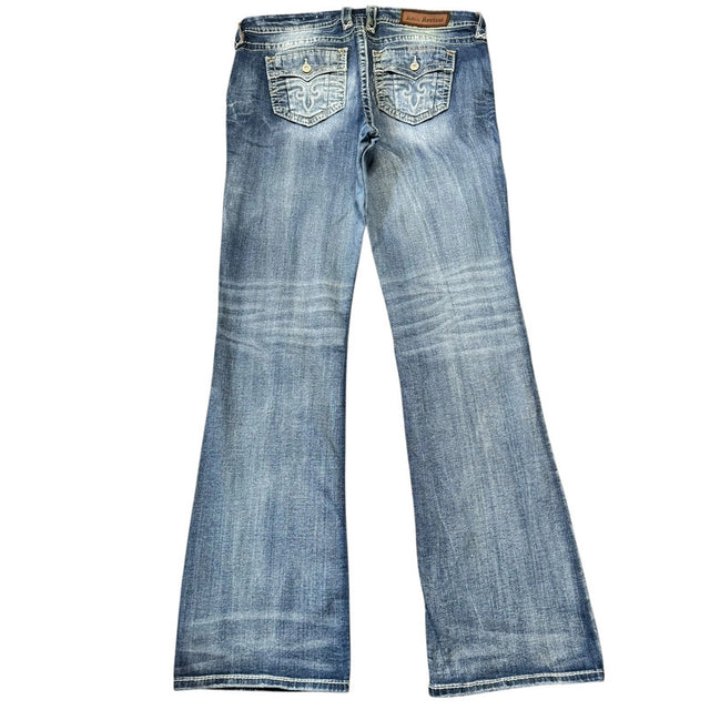 Rock Revival easy flared/bootcut signature rise women designer jeans(w32)
