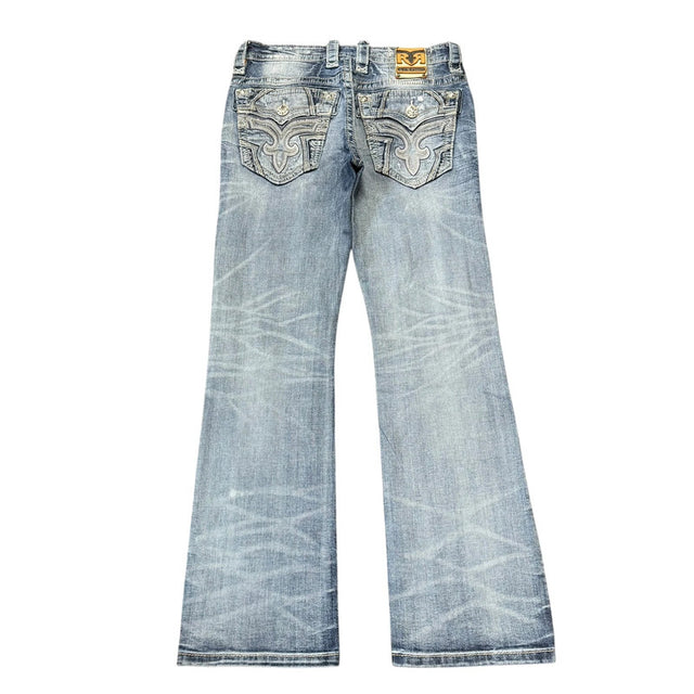 Rock Revival straight/boot unisex designer jeans(w31)