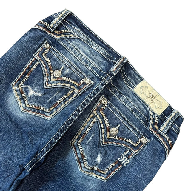 Miss me Loose flared/bootcut women designer jeans(w30)