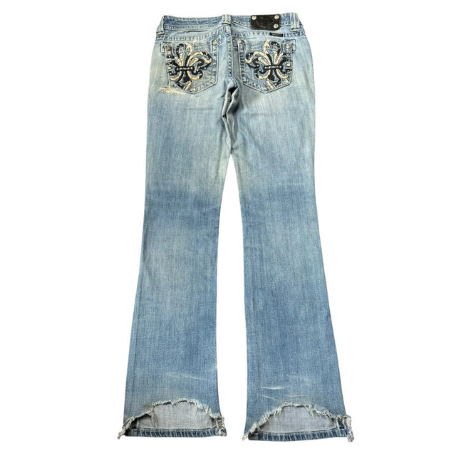 Miss me flared/bootcut low waist women designer jeans(w30)