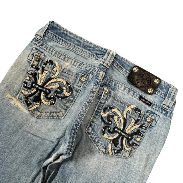 Miss me flared/bootcut low waist women designer jeans(w30)
