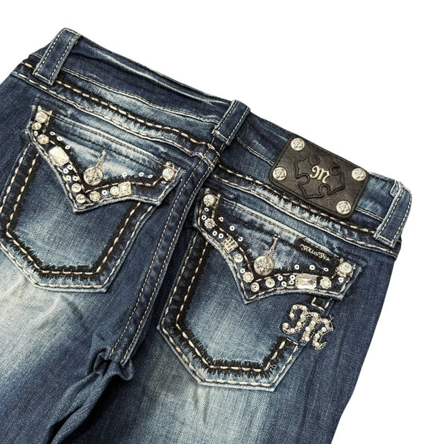 Miss me low waist designer women skinny jeans(w28)