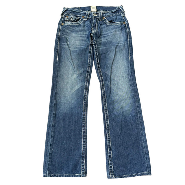 True Religion straight leg women designer jeans(w29)