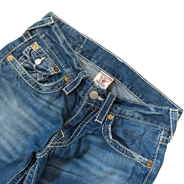 True Religion straight leg women designer jeans(w29)