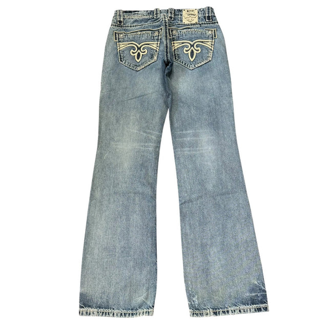 Rock Revival straight leg unisex designer jeans(w30)
