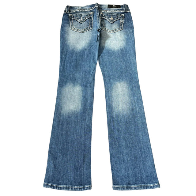 Miss me straight leg low waist women designer jeans(w29)