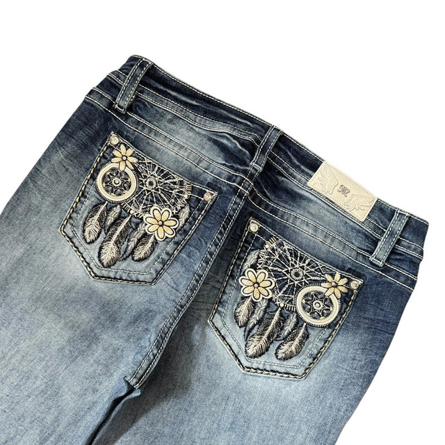 Miss me flared/bootcut mid Rise women designer jeans(w34)