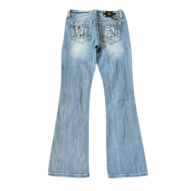 Miss me flared/bootcut low waist women designer jeans(w28)