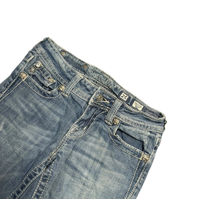Miss me flared/bootcut low waist women designer jeans(w25)