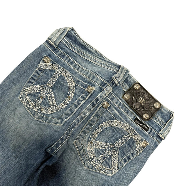 Miss me flared/bootcut low waist women designer jeans(w25)