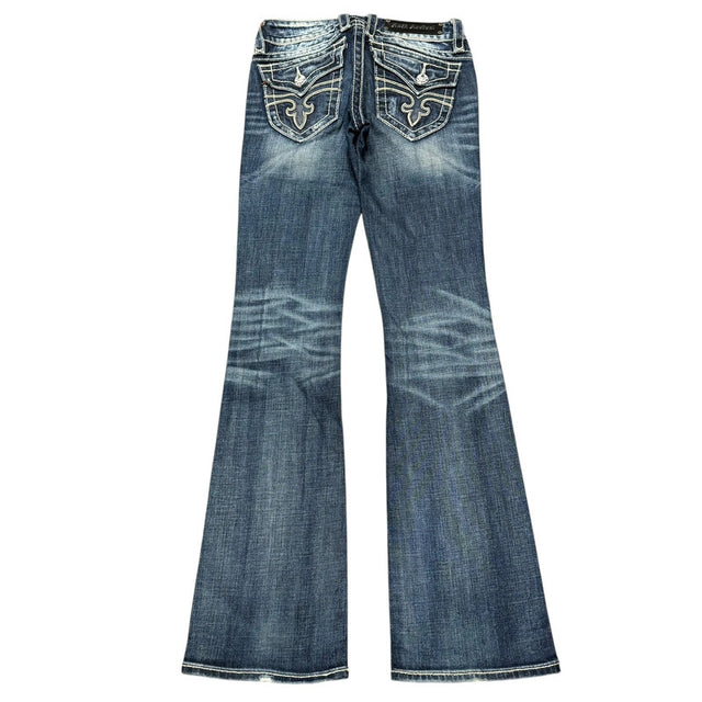 Rock Revival flared/bootcut low waist women designer jeans(w27)
