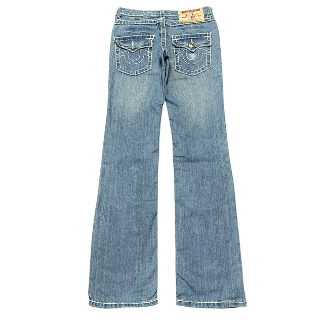 True Religion straight leg low waist women designer Jeans(w28)