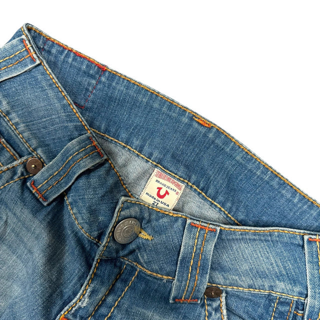 True Religion flared/bootcut low waist women designer jeans(w27)