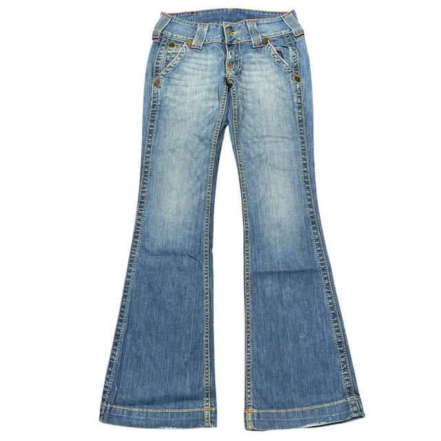 True Religion flared/bootcut low waist women designer jeans(w27)