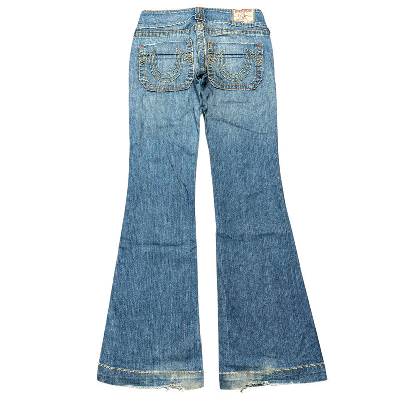 True Religion flared/bootcut low waist women designer jeans(w27)