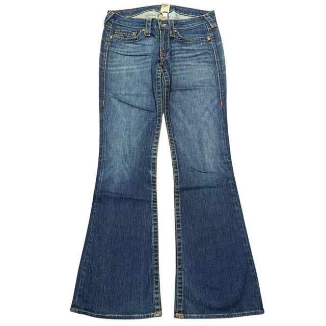 True Religion flared/bootcut low Rise women designer Jeans(w30)