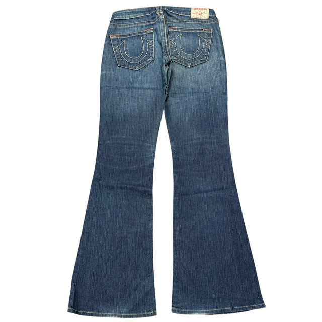 True Religion flared/bootcut low Rise women designer Jeans(w30)