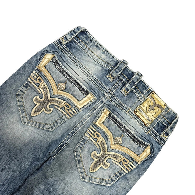 Rock Revival straight leg unisex designer Jeans(w29)