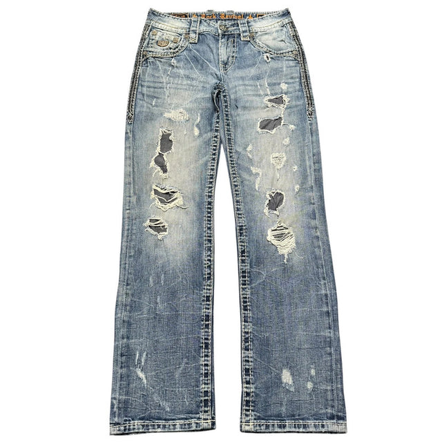 Rock Revival straight leg unisex designer Jeans(w29)