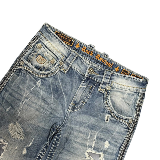 Rock Revival straight leg unisex designer Jeans(w29)