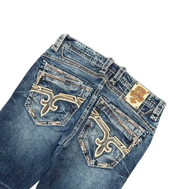 Rock Revival straight leg unisex designer Jeans(w34)