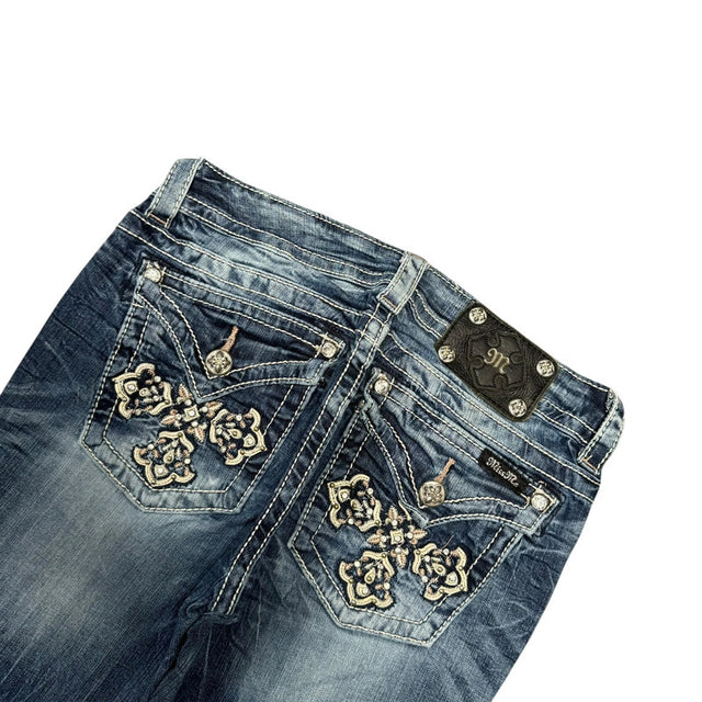 Miss me flared/bootcut low waist women designer Jeans(w28)
