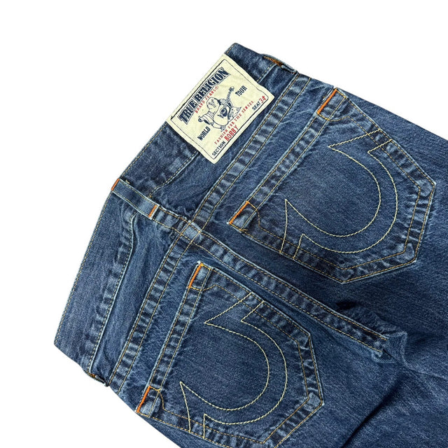 True Religion straight leg unisex designer Jeans(w30)