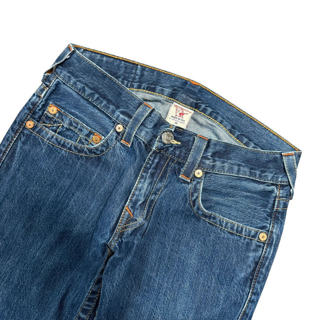True Religion straight leg unisex designer Jeans(w30)