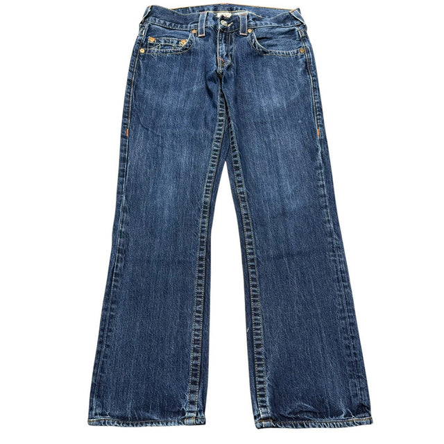 True Religion straight leg unisex designer Jeans(w30)
