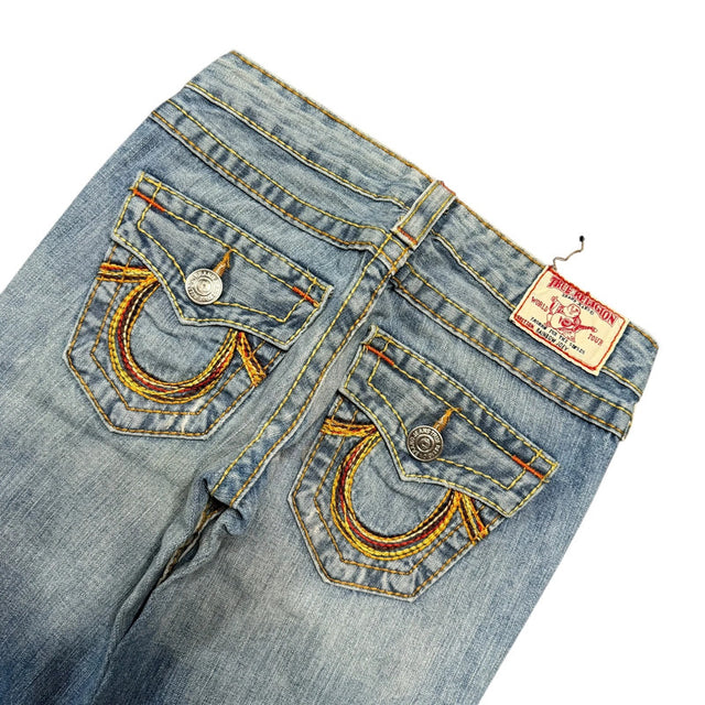 True Religion flared/bootcut low waist women designer Jeans(w26)