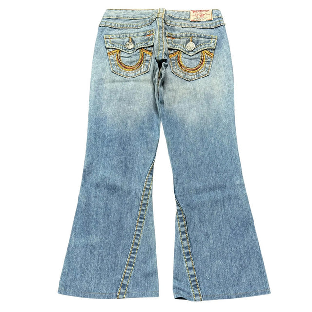 True Religion flared/bootcut low waist women designer Jeans(w26)