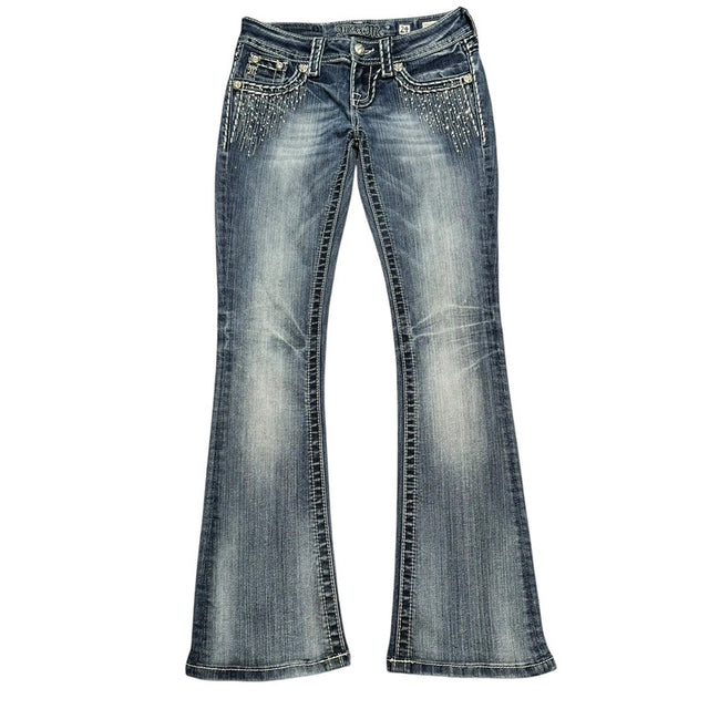 Miss me flared/bootcut low waist women designer Jeans(w24)