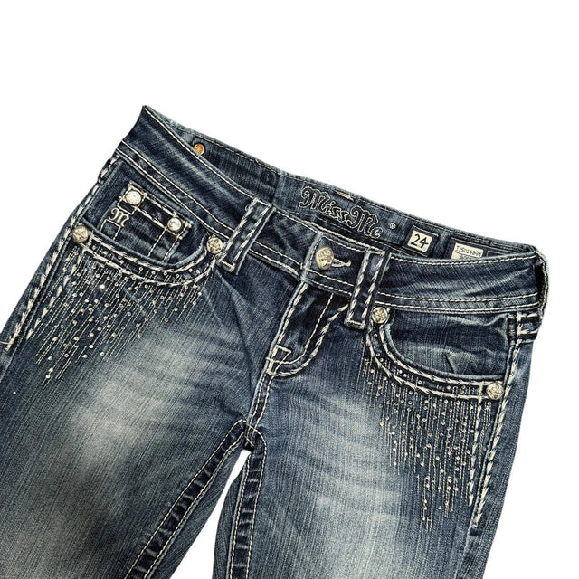 Miss me flared/bootcut low waist women designer Jeans(w24)
